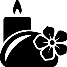 Relaxing Spa Ornaments Silhouette Svg Vector, Free Vectors File